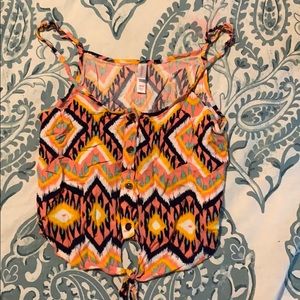 Xhileration aztec crop top M